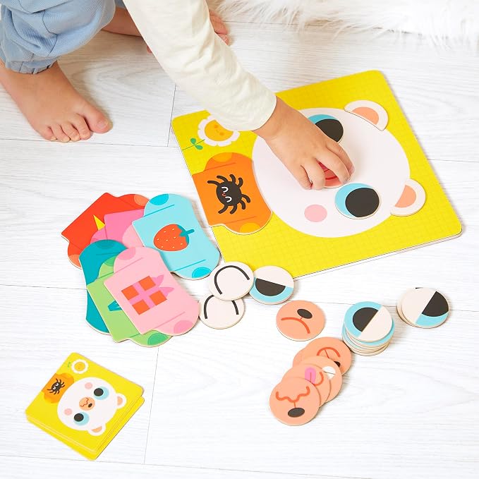 Janod - Emotions Bear Magnetic Game - Sustainable Materials - Image 2