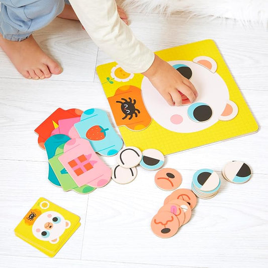 Janod - Emotions Bear Magnetic Game - Sustainable Materials - Image 2