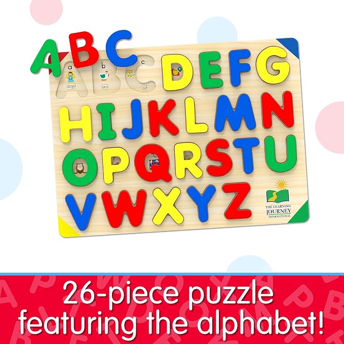 The Learning Journey: Lift & Learn ABC Puzzle - Alphabet Puzzles for Toddlers - Preschool Games & Activities for Children Ages 3-6 Years (26 Pieces) - Image 2