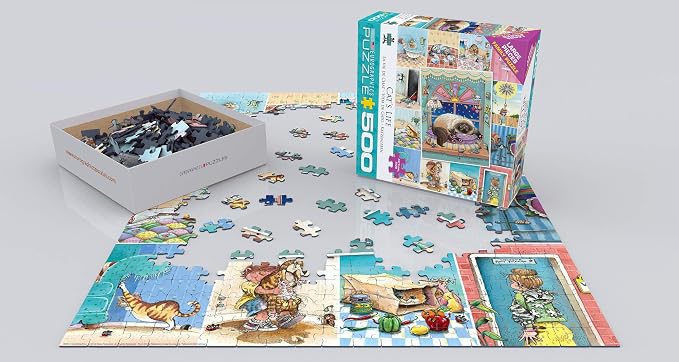 EuroGraphics (EURHR Cat's Life by Gary Patterson 500Piece Puzzle 500Piece Jigsaw Puzzle, 8500-5366 - Image 3