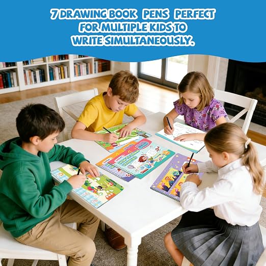 Magic Reusable Drawing Practice Kit for Kids - Grooved Tracing Drawing - Image 8