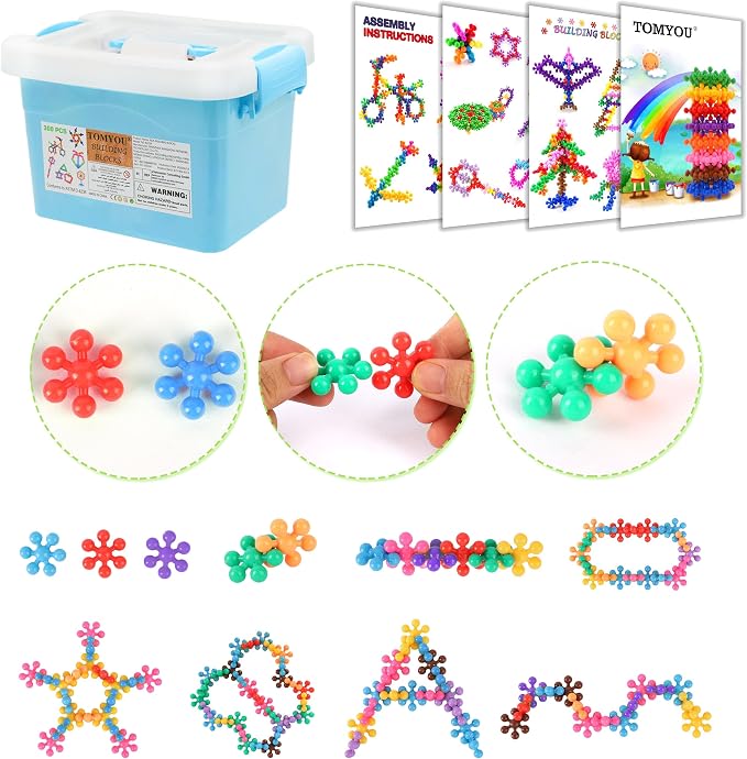 TOMYOU 300 Pieces Building Blocks Kids STEM Toys Educational Classroom - Image 3