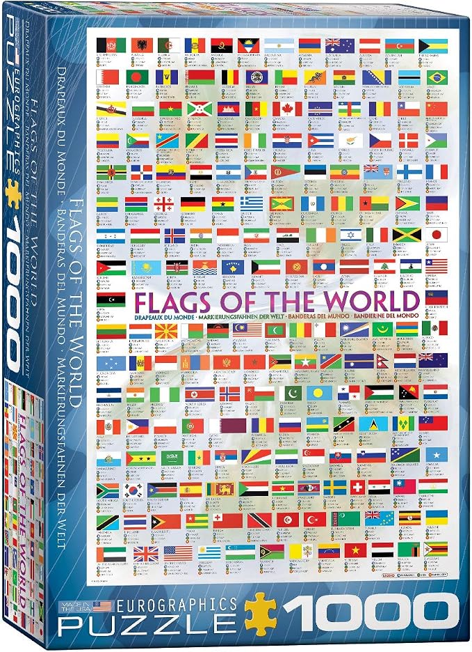EuroGraphics Flags of The World Puzzle (1000-Piece) (6000-0128) by EuroGraphics