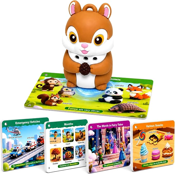 Phonics Flash Cards with Talking Pen, 112 Pages,56 3D Flash Cards,Ages 4-8 by Unknown