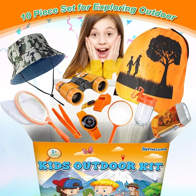 Kids Explorer Kit & Bug Catcher Kit, 10 Pcs Kids Outdoor Exploration Set - Image 2