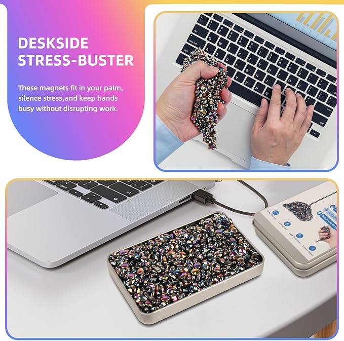 550pcs Desk Fidget Toys for Adults,Stress & Anxiety Relief, Sensory Fidget Toys for Office, ADHD, Autism,Ideal Gift (Colorful)
