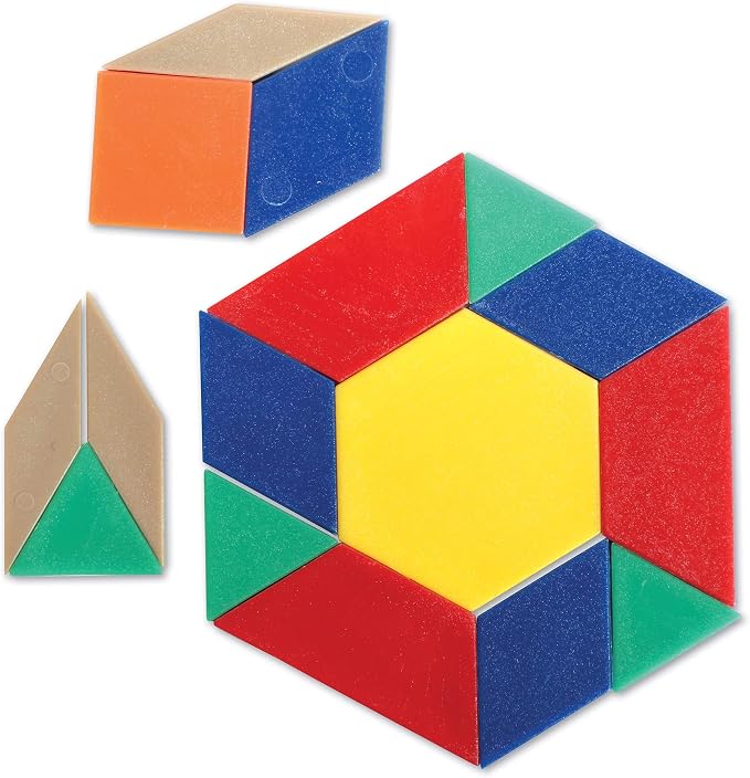 Learning Resources Plastic Pattern Blocks .5cm - Image 2