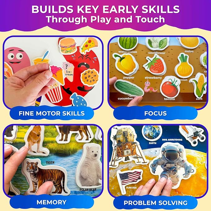 Montessori Busy Book for Kids Ages 4-8 - 4 Velcro Toddler Busy Book 3-5 - Image 5