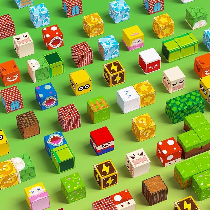 100PCS Magnetic Blocks, Building Cubes, Boys Kids Gifts Toys - Image 7