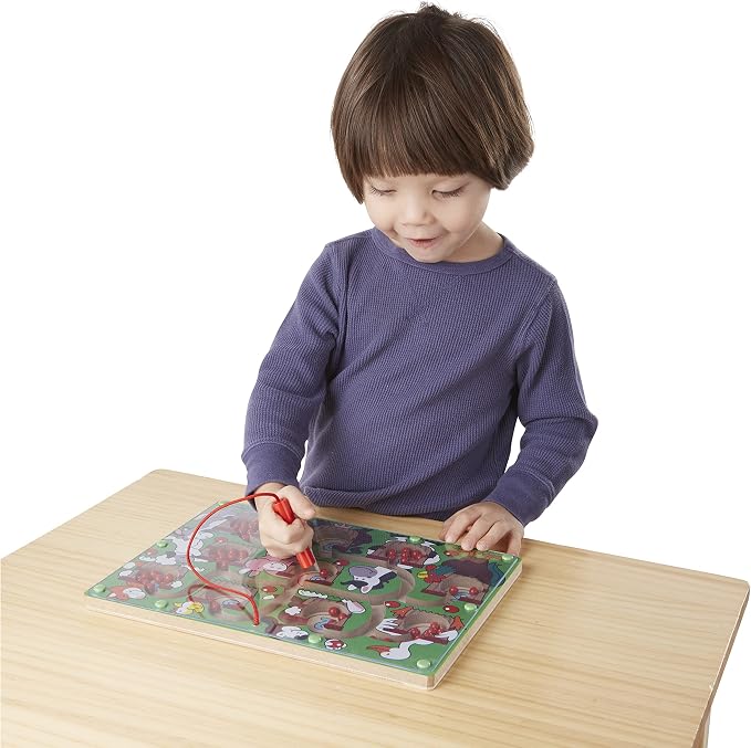 Melissa & Doug Magnetic Wand Number Maze - Wooden Puzzle Activity Learning Toys, Travel Activities for Kids, Magnetic Maze for Toddlers and Kids Ages 3+ - Image 3