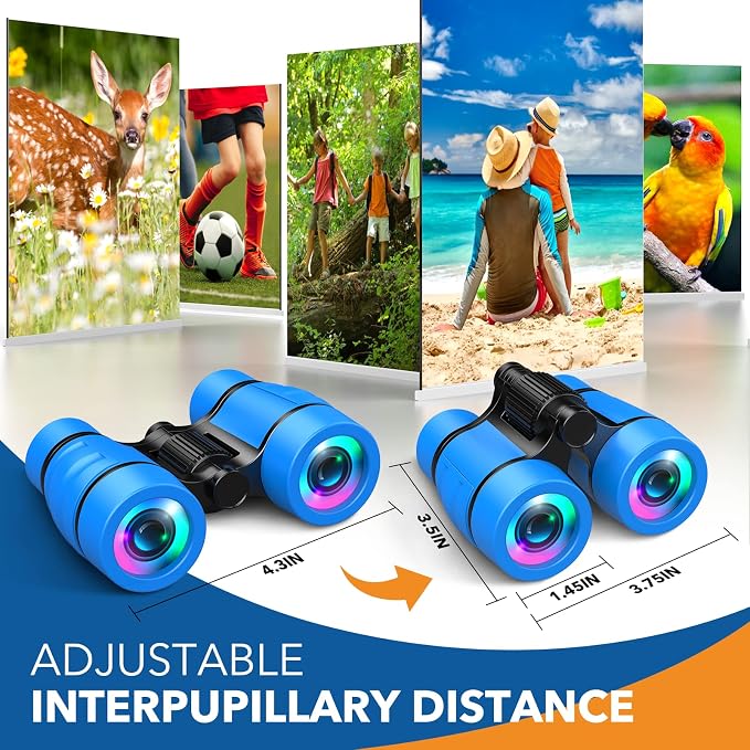 Toys for 3-7 Year Old Boys: LET'S GO! Binoculars for Kids with Bird Watching Manual Easter Birthday Gifts for 4 5 6 7 8 Year Old Boy Girls Outdoor Toy for Kid Ages 5-7 Toddler Camping Telescope - Image 6