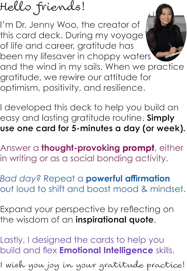 Mind Brain Emotion 52 Essential Gratitude Attitude: Journal & Conversation Cards to Boost Mood & Mindset - Empowering Prompts, Self-Help Affirmations, and Insightful Quotes - for Kids & Adults - Image 8