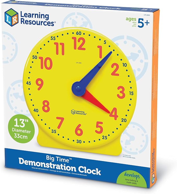 Learning Resources Big Time Demonstration Clock - Image 7