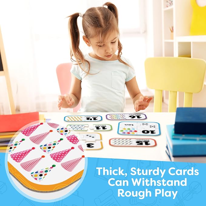 Number Puzzle Kindergarten Math Games - Number Puzzles for Kids Ages 3-5 - 20 Sets Matching Puzzle Toddler Learning Toys - Preschool Classroom Must Haves - Math Manipulatives Kindergarten - Image 6