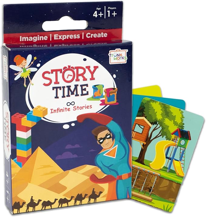 Story Time Travel Card Game by TrunkWorks | Family Friendly | for Ages 4, 5, 6, 7, 8 Years | Tell Stories; Develop Imagination, Language Skills by TrunkWorks