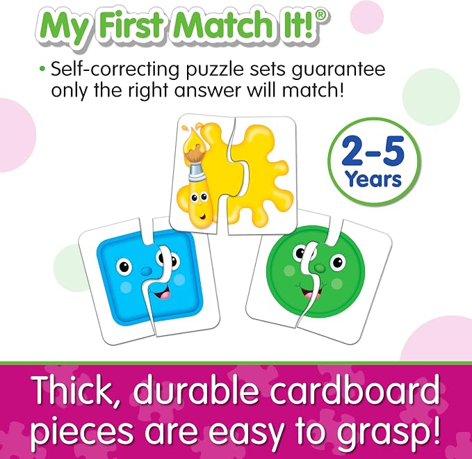 The Learning Journey: My First Match It - Colors and Shapes- 15 Piece Self-Correcting Matching Puzzles - First Learning Toys for Toddlers 2-5 - Award Winning Toys - Image 3
