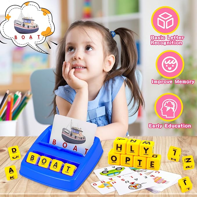 Matching Letter Game, Spelling Word and Increases Memory, Early Learning Educational Toy for Preschool & Kindergarten Kids Over 3-8 Years Old - Image 3