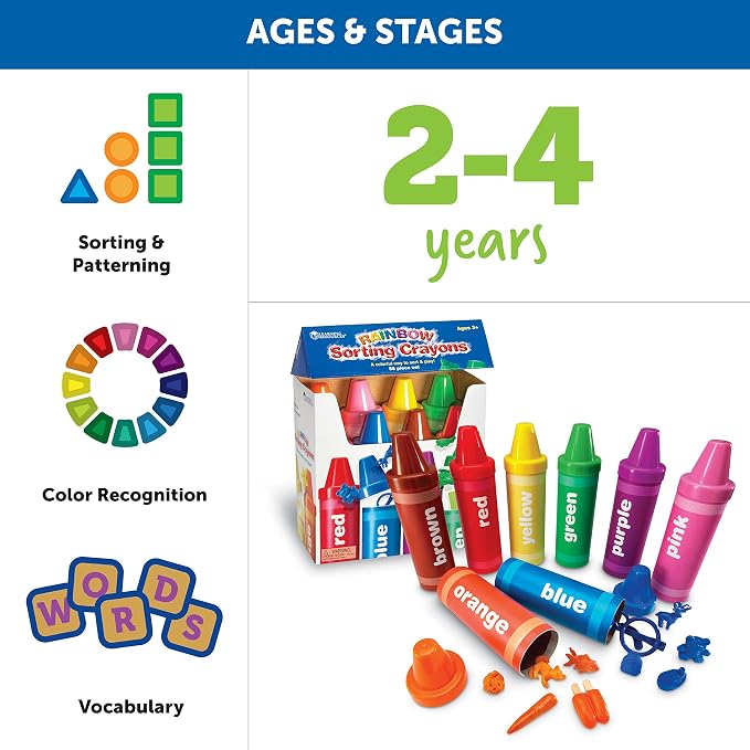 Learning Resources Rainbow Sorting Crayons - Image 6