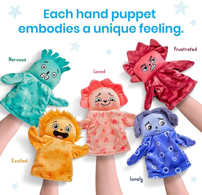 hand2mind Feelings Family Hand Puppets Secondary Emotions - Image 4