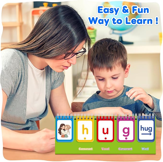 CVC Word Games,Phonics Flash Cards for Preschool Kindergarten - Image 4