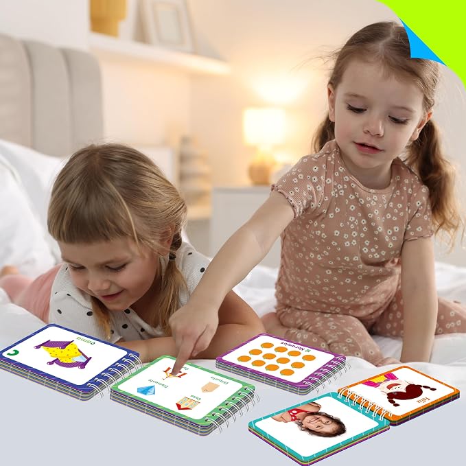 4 Spanish Learning Flipbooks, Double-Sided Printed Mini Book Set, Alphabet A-Z, Number 1-20, Feelings and Emotions, Shapes and Colors Mini Board Books Set, Early Educational Tool for Kids - Image 7