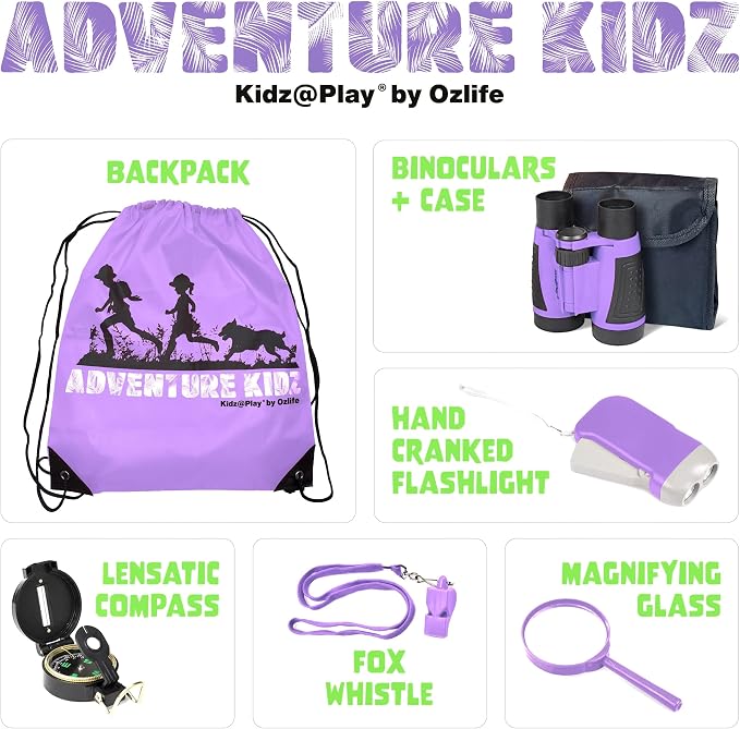 Purple Adventure Kidz Outdoor Exploration Kit - Image 2