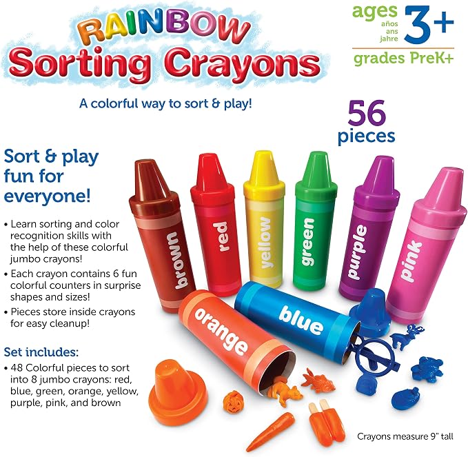 Learning Resources Rainbow Sorting Crayons - Image 7