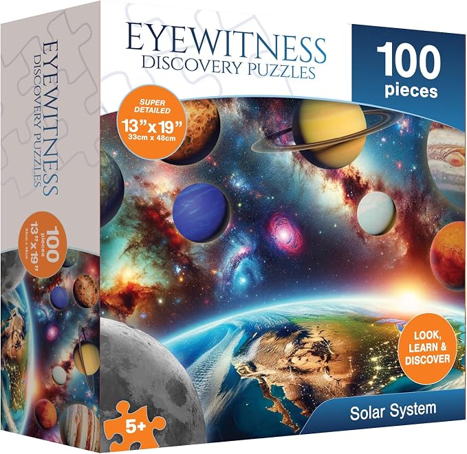 Eyewitness Discovery Puzzle Solar System, 100 Piece Jigsaw for Kids, Educational Learning Toy for Boys & Girls, Children Ages 5+ - Image 2