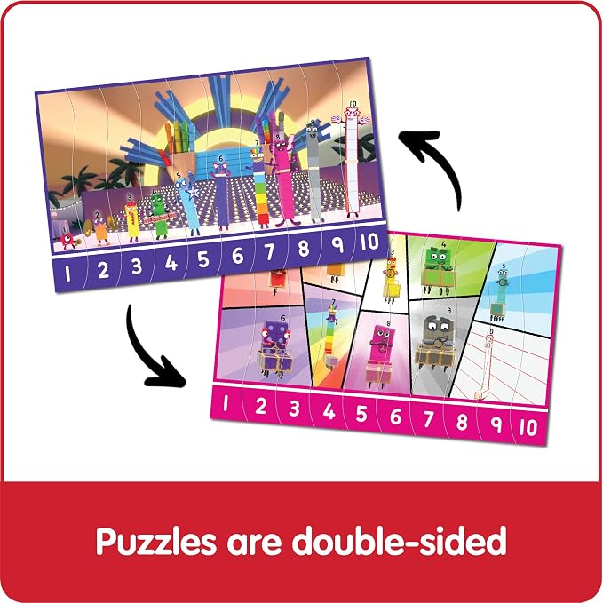 hand2mind Numberblocks Sequencing Puzzle Set, 50 Pieces, Ages 3+ - Image 4