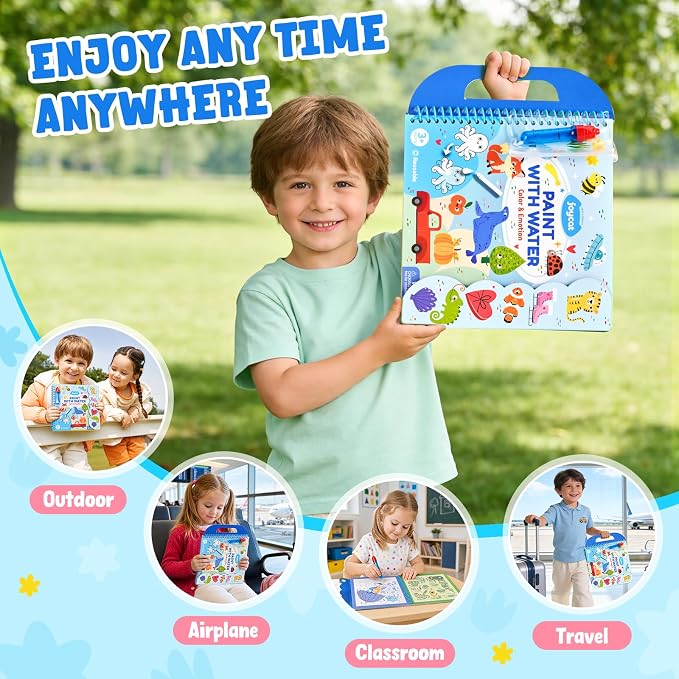 JoyCat Water Coloring Book for Toddlers, Colors & Emotions Theme - Image 8