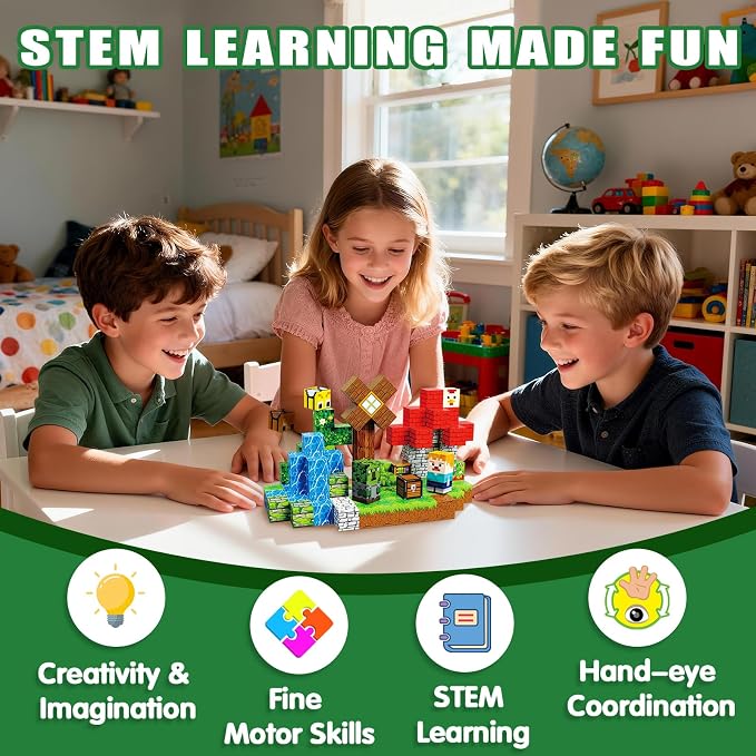 Magnetic Blocks, 100PCS Building Cubes, Boys Kids Gifts Toys - Image 7