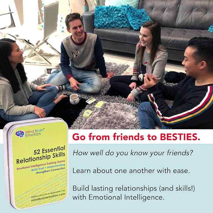 52 Essential Emotional Intelligence Training - Relationship Skills Card Game for Empathy, Trust Building Activities, Conversation Starters, Team Icebreaker Tools - By Harvard Researcher - Image 5