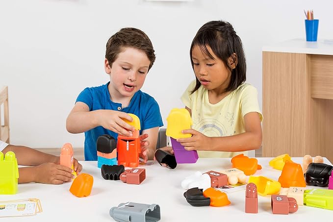 Miniland Family Diversity Blocks Game for Children from 3 to 6 Years. 33 Pieces, 12 Activity Sheets and 1 brochure. Compatible with Emotiblocks and Job Blocks. Made in Spain - Image 6