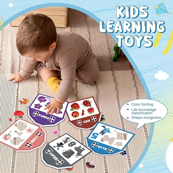 10Pcs Magnetic Color Sorting Cute Farm Animal Fridge Magnets for Toddlers - Image 7