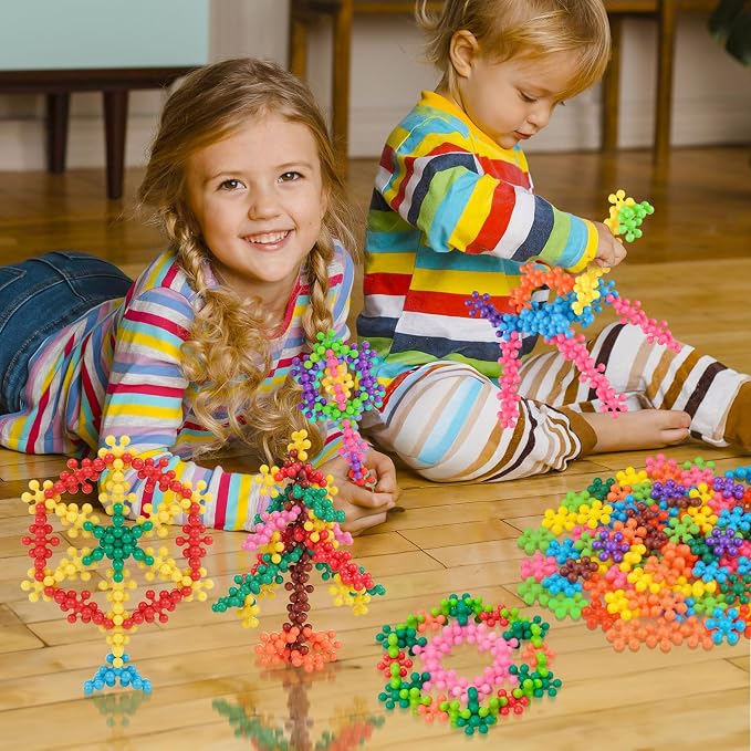 600PCS Building Blocks STEM Construction Toy for Kids 3+, Multi-Color - Image 7