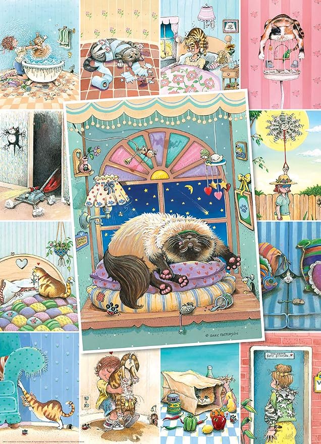 EuroGraphics (EURHR Cat's Life by Gary Patterson 500Piece Puzzle 500Piece Jigsaw Puzzle, 8500-5366 - Image 2