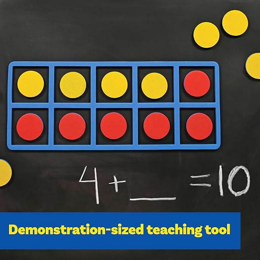 LEARNING ADVANTAGE Giant Magnetic Foam Ten Frames with 20 Disks - Image 4