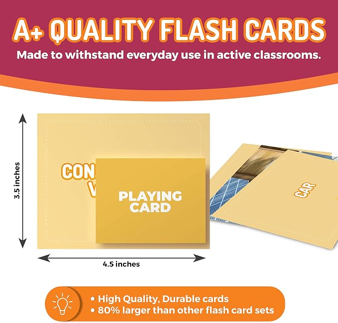 CreateFun 299 Vocabulary Builder Flash Cards Speech Therapy, Autism, ESL - Image 4
