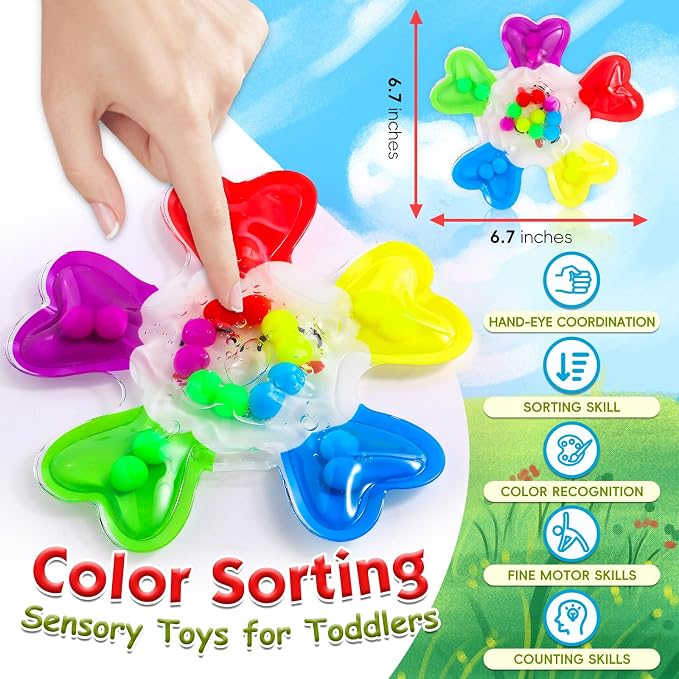 Christmas Color Sorting Sensory Toys - Image 2