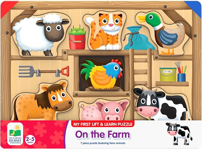The Learning Journey: My First Lift & Learn - On The Farm – Early Active Puzzle Intellectual Development - Boys & Girls Puzzle Play Toddler Toys & Gifts for Ages 2-5 Award Winning - Image 2
