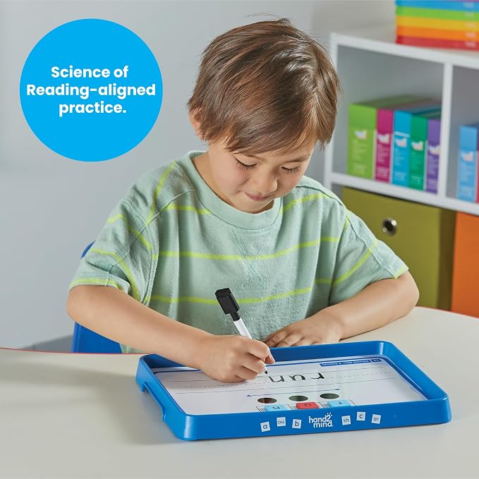 hand2mind Advancing Phonics Word Work Student Set, 112 Magnetic Letter Tiles, Kindergarten Phonics Manipulatives for Elementary School, Dry Erase Activity Tray, Science of Reading Classroom Materials - Image 6