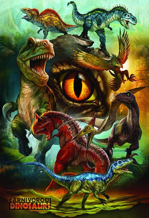 EuroGraphics 8100-0359 Carnivorous Dinosaurs 100-Piece Puzzle - Image 2
