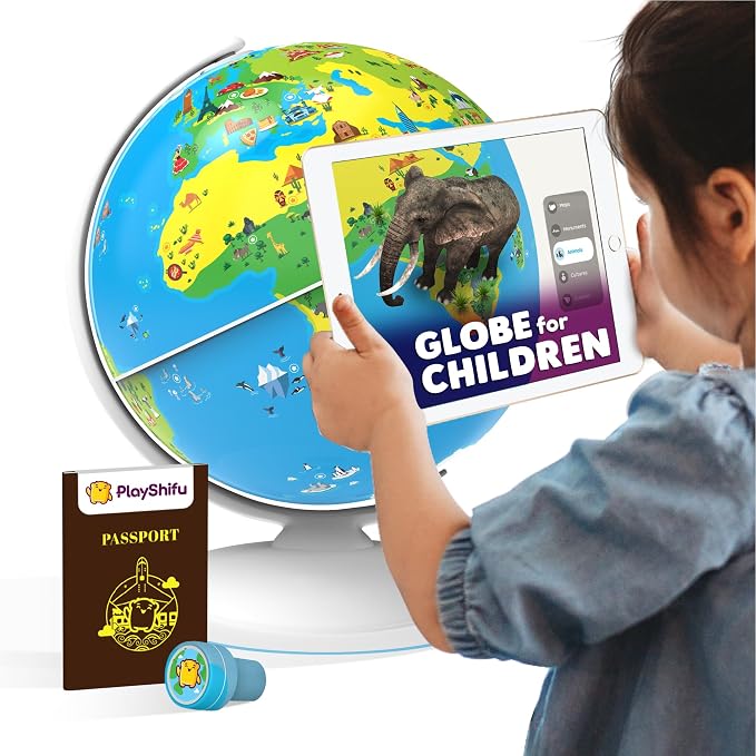 PlayShifu Orboot Earth – Interactive AR World Globe for Kids: 1000+ Facts on Animals, Places & Monuments | Tech-Powered STEM Learning Toy & Gift, Ages 4–10 by PlayShifu