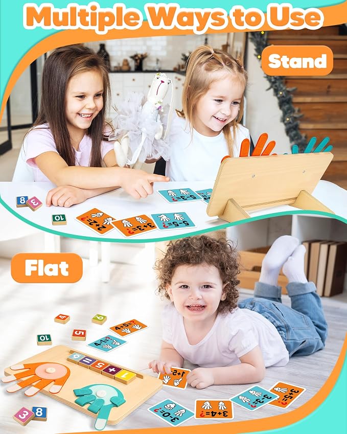 Montessori Learning Toys for 3 4 5 Year Old Gift, Number Counting Block Toy - Image 4