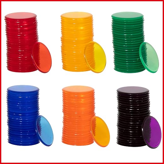 edxeducation Transparent Counters, Set of 500, 6 colors - Image 5