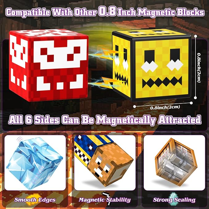 Magnetic Blocks Toys for Kids Age 3+, Cave World, 150PCS - Image 2