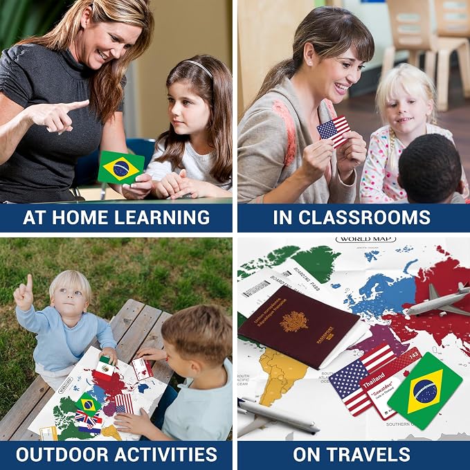 World Flags Flashcards, 245+ Country & Map Geography Game - Image 7