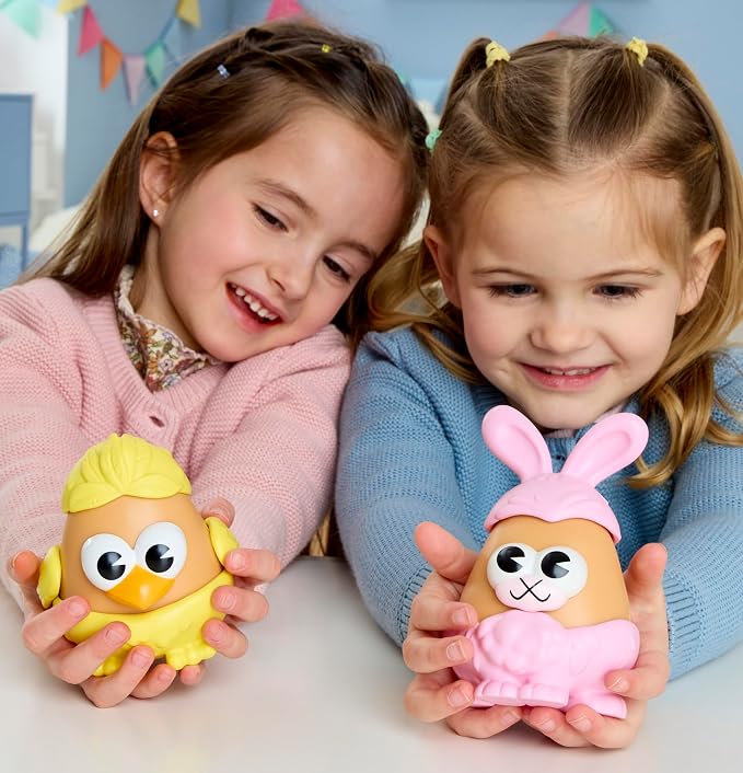 Potato Head Bunny & Chick Tots with 12 Mix and Match Pieces, Two 3-Inch Potato Bodies with 10 Accessories, Preschool Toys for Girls and Boys 2+ – Easter Basket Stuffers - Image 8