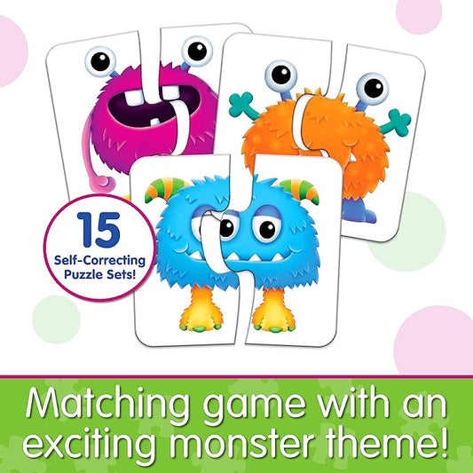 The Learning Journey: My First Match It - Monster Match - Puzzle Games for Toddlers - 15 Self-Correcting Matching Picture Game - Award Winning Toys