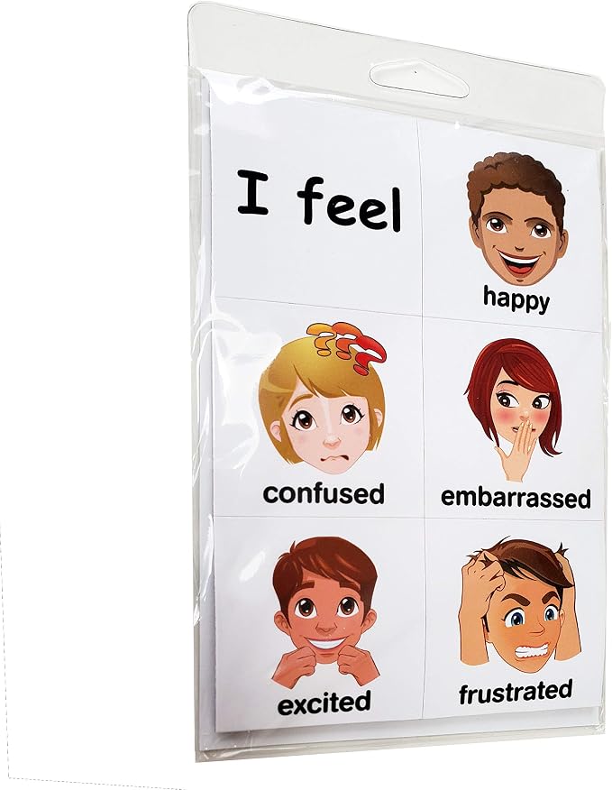 SchKIDules® Feelings Magnets for Kids and Special Needs - Teaching Social Emotional Learning and Expression - 17 Diversified Emotions Plus an I Feel Sentence Starter Included - Image 4